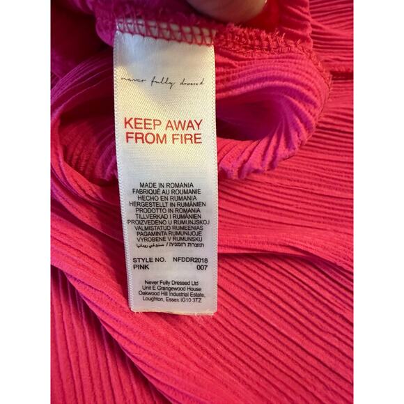 NWT Never Fully Dressed Pink Plisse Emma Dress - Size 20 - Picture 4 of 16